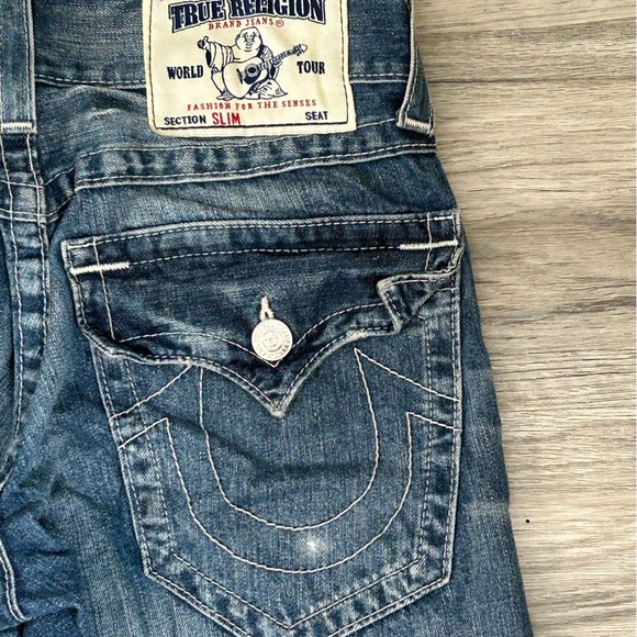 True Religion Men's Slim Blue Jeans Sz 29 - Picture 13 of 13